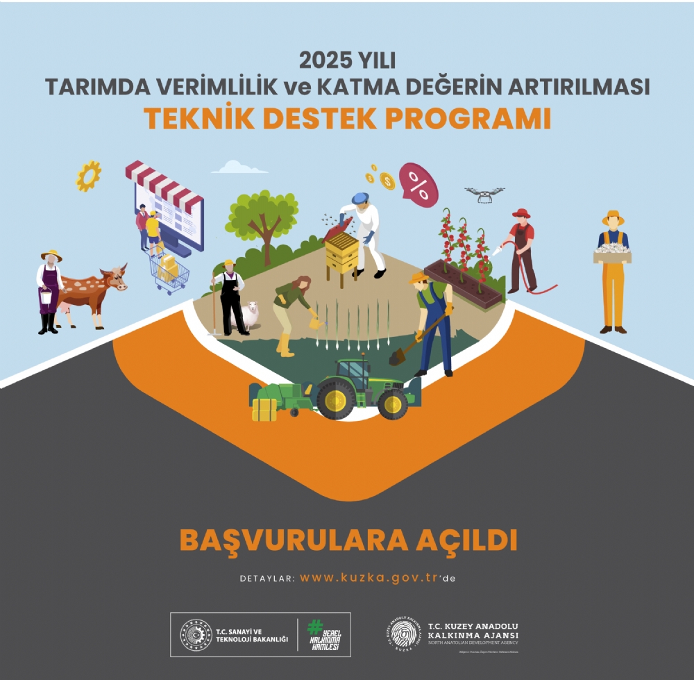 2025 Yl Tarmda Verimlilik ve Katma Deerin Artrlmas Teknik Destek Program Bavuruya Ald