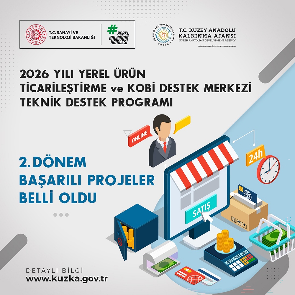 Yerel �r�n Ticarile�tirme ve KOB� Destek Merkezi Teknik Destek Program� 2. D�nem Ba�ar�l� Projeler A��kland�