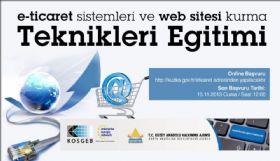 Sinop'ta Dzenlenecek E-ticaret Sistemleri ve Web-Sitesi Kurma Teknikleri Eitimi Bavurular Balad