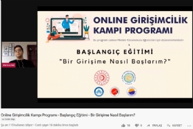 Online Giriimcilik Kamp Program Eitimi