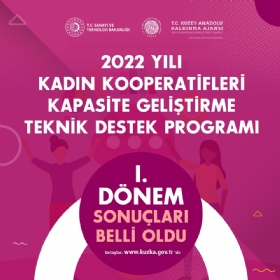 Kadn Kooperatifleri Teknik Destek Program 1. Dnem Sonular