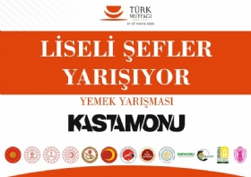 Kastamonu'da Liseli efler Yaryor Yemek Yarmas balyor