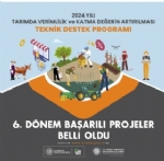 Tarmda Verimlilik Teknik Destek Program  6. Dnem Sonular Belli Oldu